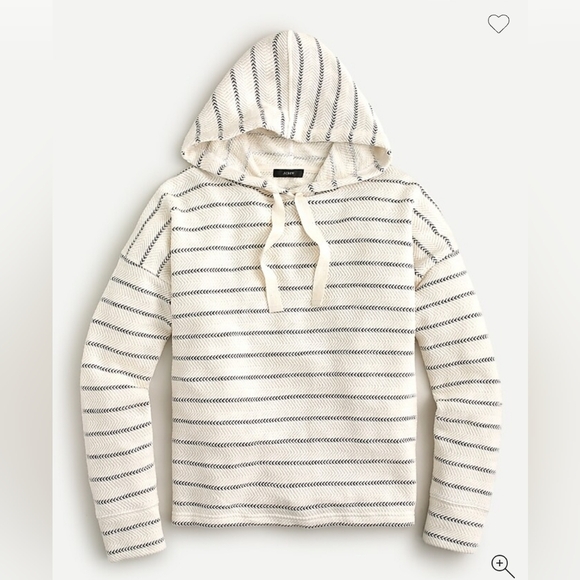 J. Crew Tops - J Crew Herringbone Zigzag Hoodie